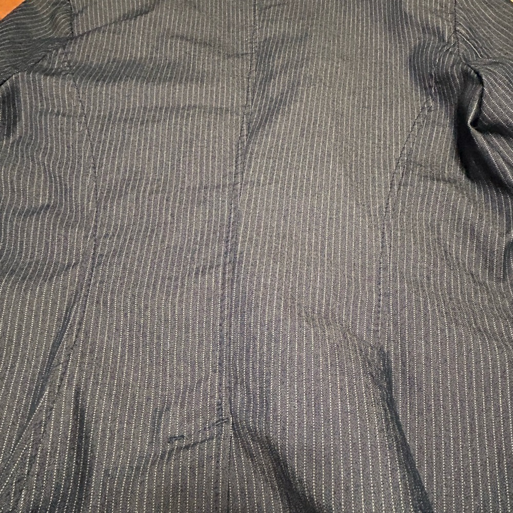 Vintage Red Label Esprit Black Pinstripe Blazer juniors size large - Picture 4 of 12